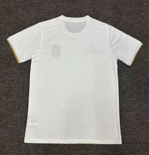 Fan Version Real Madrid 2025-2026 White/Gold Special Version Soccer Training Jersey Real Football Shirt