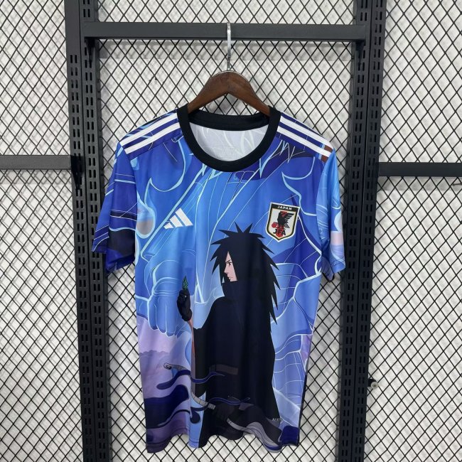 Fan Version Japan 2025 Blue Comic Soccer Jersey Football Shirt