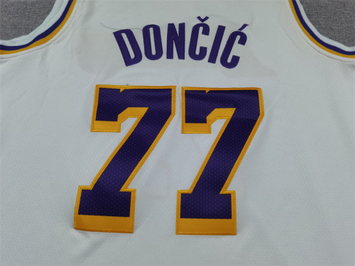 Los Angeles Lakers 77 Doncic White NBA Jersey Basketball Shirt