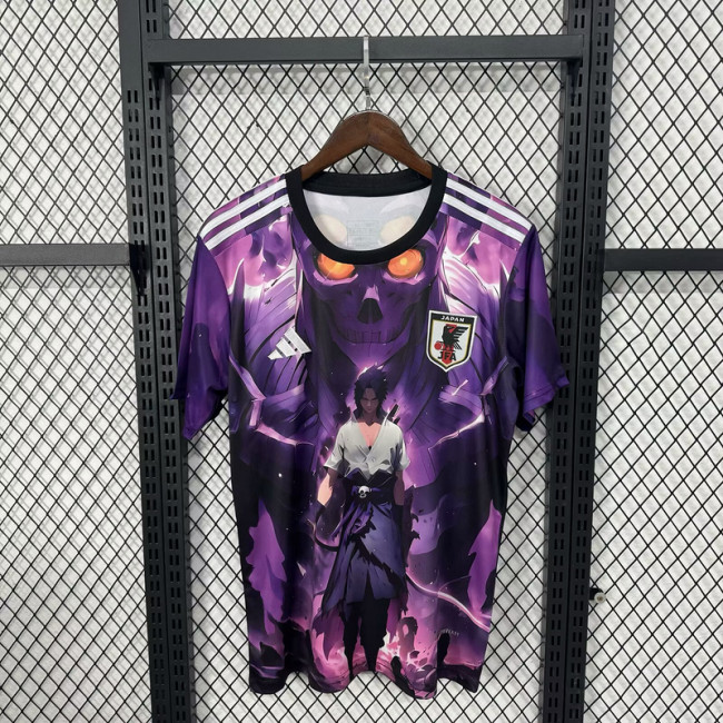Fan Version Japan 2025 Purple Comic Soccer Jersey Football Shirt
