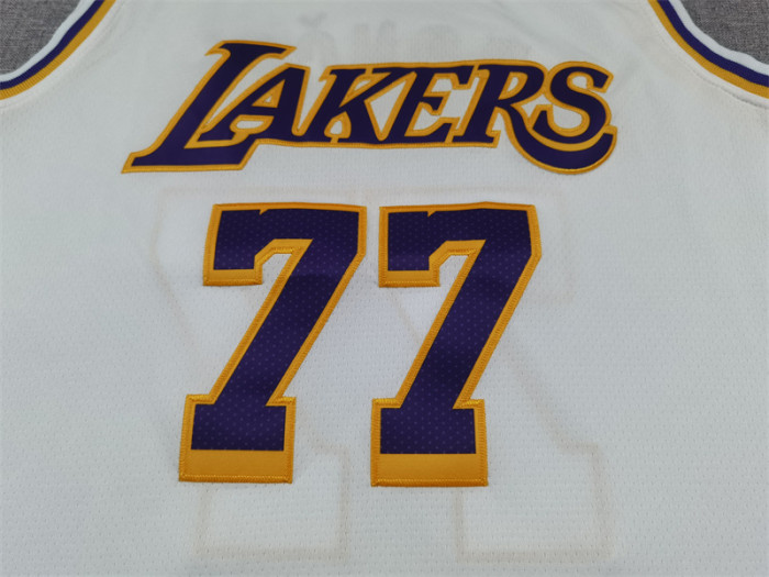 Los Angeles Lakers 77 Doncic White NBA Jersey Basketball Shirt