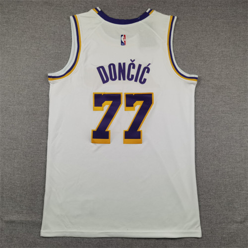 Los Angeles Lakers 77 Doncic White NBA Jersey Basketball Shirt