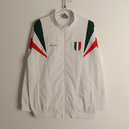 2025 Italy White Soccer Windbreaker Jacket Football Jacket