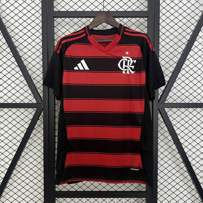 Fan Version 2025-2026 Flamengo Home Soccer Jersey Football Shirt