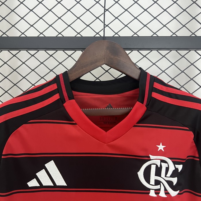 Fan Version 2025-2026 Flamengo Home Soccer Jersey Football Shirt