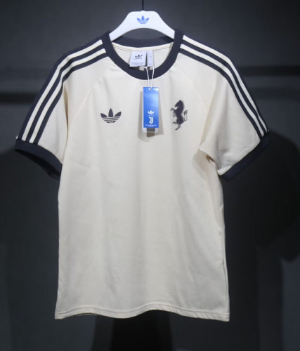 Retro Model Maillot Juve Shirt Juventus 2025-2026 White Cotton Soccer Jersey Football Shirt