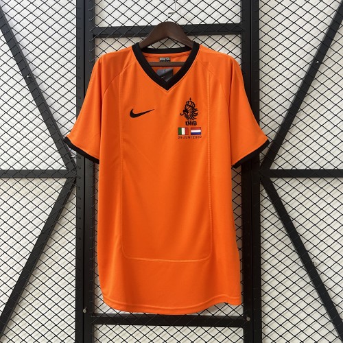 Retro Jersey 2000 Netherlands Home Soccer Jersey Vintage Holland Football Shirt