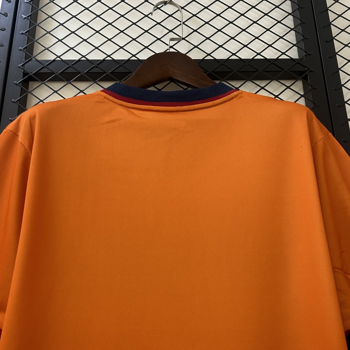 Retro Jersey 1998-2000 Barcelona Third Away Orange Soccer Jersey Vintage Football Shirt