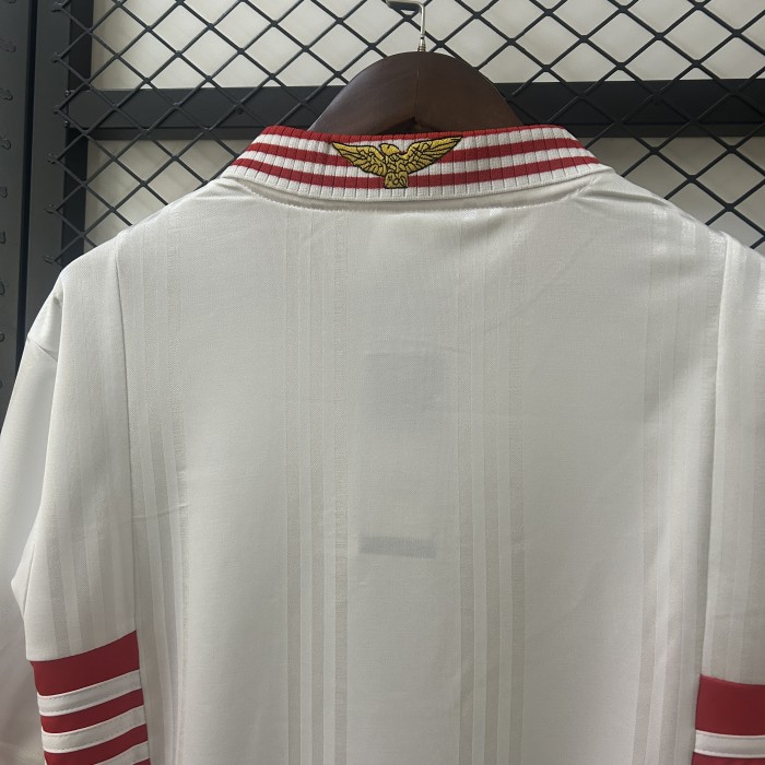 Retro Jersey 1997-1999 SL Benfica Away White Soccer Jersey Vintage Football Shirt