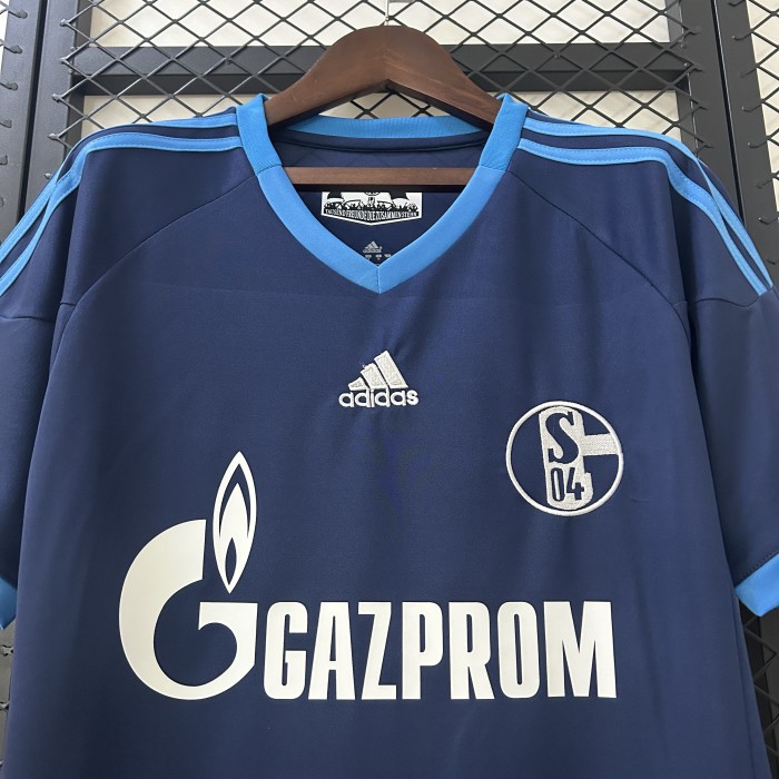 Retro Jersey 2010-2011 Schalke 04 Away Dark Blue Soccer Jersey Vintage Football Shirt