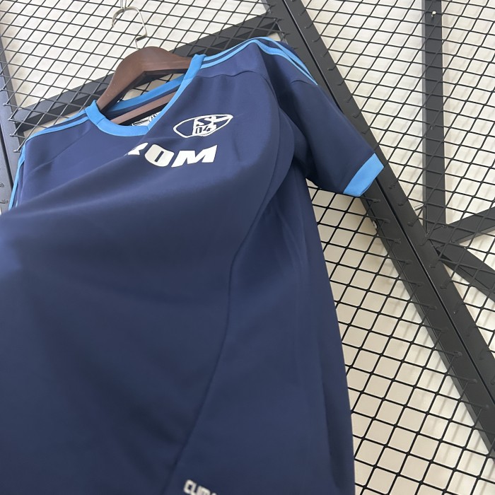 Retro Jersey 2010-2011 Schalke 04 Away Dark Blue Soccer Jersey Vintage Football Shirt