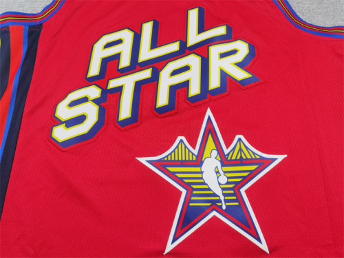 All Stars San Antonio Spurs 1 WEMBANYAMA Red NBA Jersey Basketball Shirt