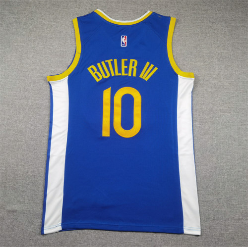 Warriors 10 BUTLER III NBA Jersey Blue Basketball Shirt