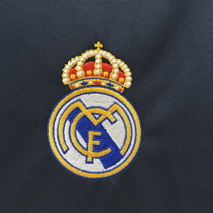 Retro Jersey 2003-2004 Real Madrid Away Dark Blue Soccer Jersey Vintage Football Shirt