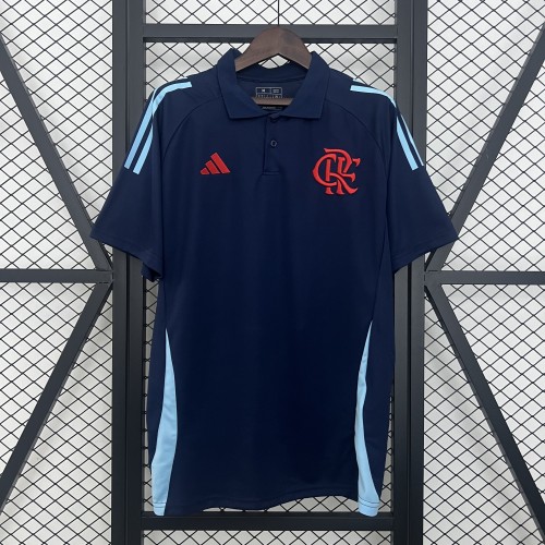 2025-2026 Flamengo Dark Blue Soccer Polo Football Polo