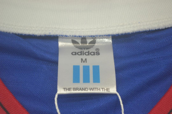 Retro Jersey Long Sleeve 1986-1988 Manchester United Third Away Blue Soccer Jersey Vintage Football Shirt