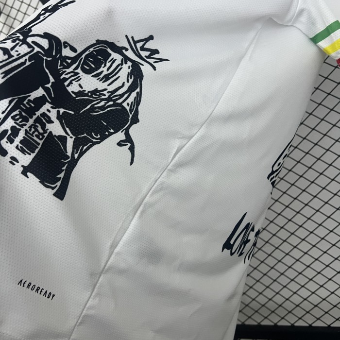 Fans Version 2025-2026 Ajax White Special Edition Soccer Jersey Vintage Football Shirt