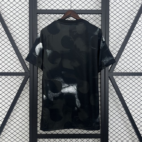 Fan Version 2025-2026 Corinthians Black Soccer Training Jersey Football Pre-match Shirt
