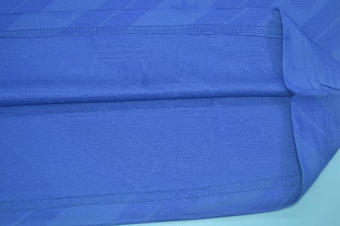 Retro Jersey Long Sleeve 1986-1988 Manchester United Third Away Blue Soccer Jersey Vintage Football Shirt