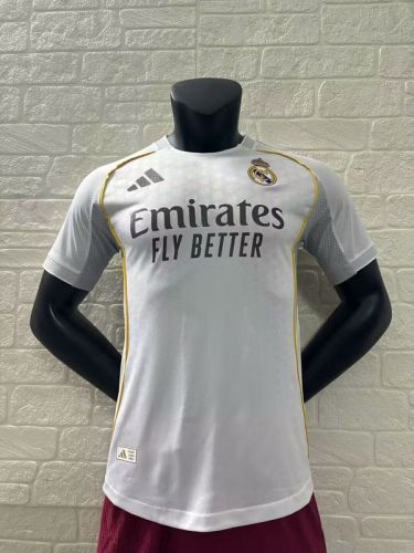 Player Version 2025-2026 Real Madrid Home Soccer Jersey Real Football Shirt