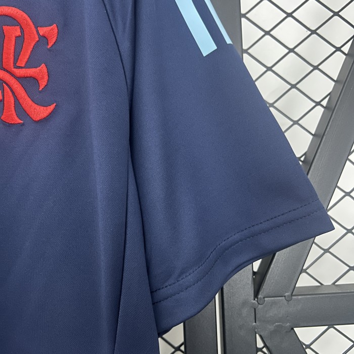 2025-2026 Flamengo Dark Blue Soccer Polo Football Polo