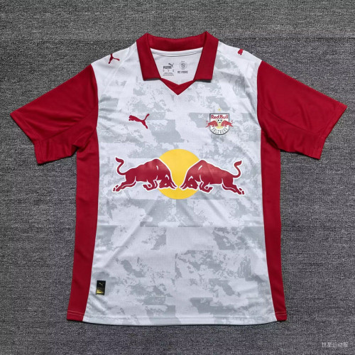 Fans Version 2025-2026 Red Bull Salzburg Home Soccer Jersey Football Shirt