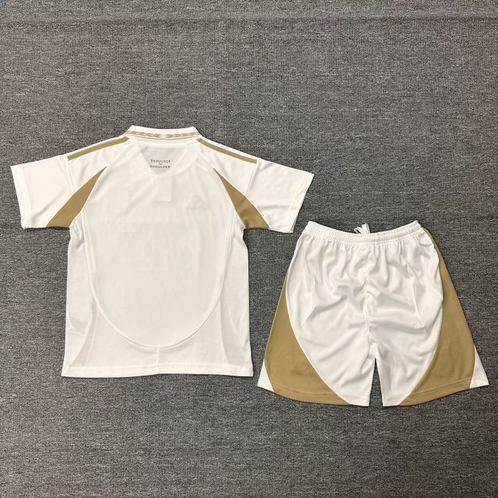 Youth Uniform Kids Kit 2025-2026 Los Angeles FC Away Soccer Jersey Shorts Child Football Set