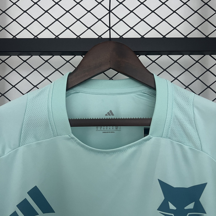 Fan Version 2025-2026 Cruzeiro Light Green Football Training Shirt Soccer Jersey