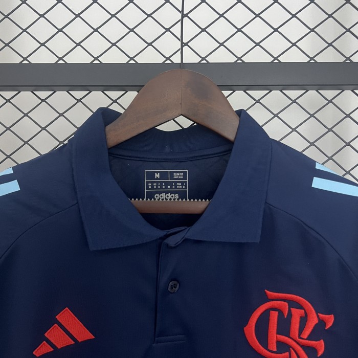 2025-2026 Flamengo Dark Blue Soccer Polo Football Polo