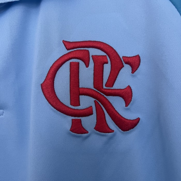 2025-2026 Flamengo Light Blue Soccer Polo Football Polo