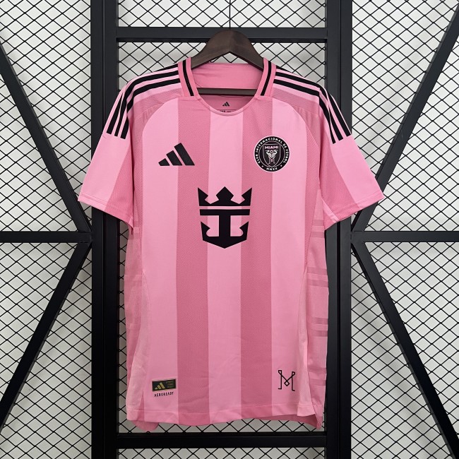 Fan Version 2025-2026 Inter Miami Home Soccer Jersey Football Shirt