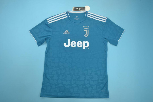 Retro Jersey 2019-2020 Juventus Third Away Blue Soccer Jersey Vintage Maillot de Foot