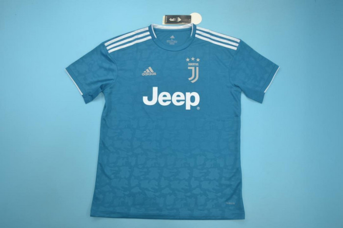 Retro Jersey 2019-2020 Juventus Third Away Blue Soccer Jersey Vintage Maillot de Foot