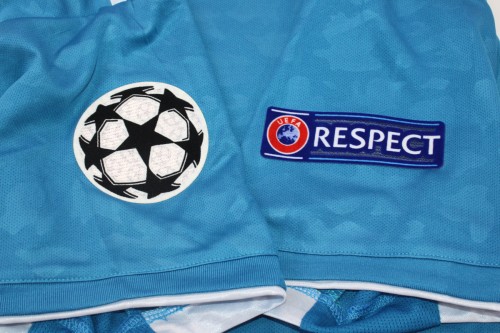 with Scudetto+UCL Patch Retro Jersey 2019-2020 Juventus Third Away Blue Soccer Jersey Vintage Maillot de Foot