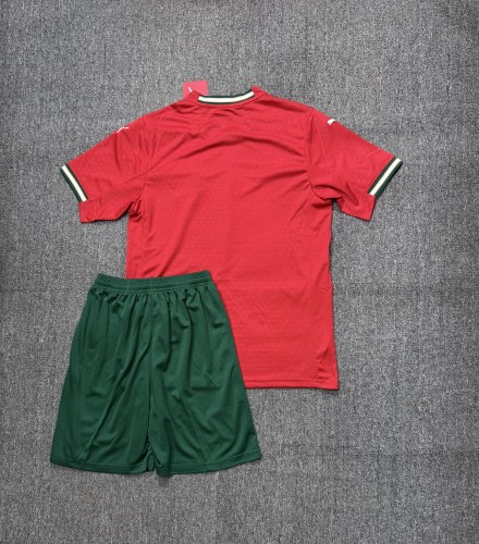 Adult Uniform 2025 Portugal Home Soccer Jersey Shorts Men's Football Kit