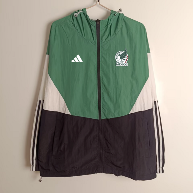2025 Mexico Green/White/Black Soccer Windbreaker Jacket Football Jacket