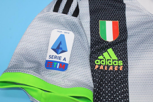 with Scudetto Patch Retro Jersey 2019-2020 Juventus Palace Version Soccer Jersey Vintage Maillot de Foot