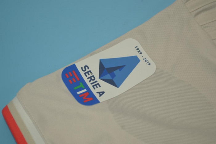 with Scudetto+Serie A Patch Retro Jersey 2019-2020 Juventus Away Grey Soccer Jersey Vintage Maillot de Foot