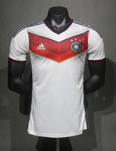 with 3 Stars Player Version Retro Jersey 2014 Germany Home Soccer Jersey Vintage Football Shirt