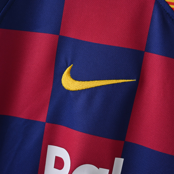 Retro Jersey 2019-2020 Barcelona Home Soccer Jersey Vintage Football Shirt