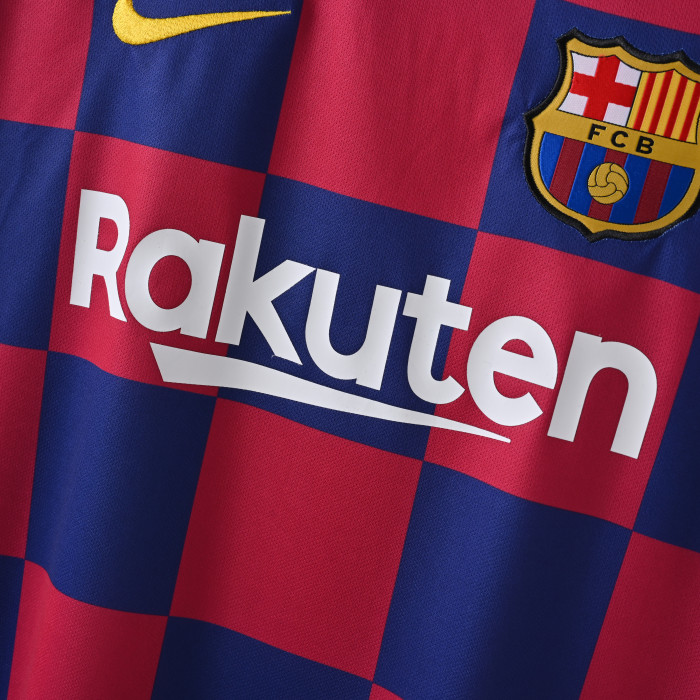 Retro Jersey 2019-2020 Barcelona Home Soccer Jersey Vintage Football Shirt