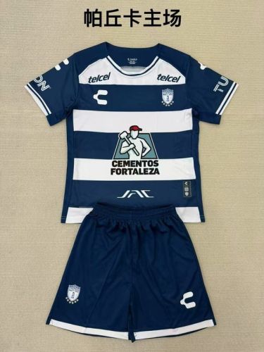 Adult Uniform 2024-2025 Pachuca Home Soccer Jersey Shorts Men's Football Kit