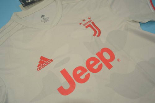 Retro Jersey 2019-2020 Juventus Away Grey Soccer Jersey Vintage Maillot de Foot