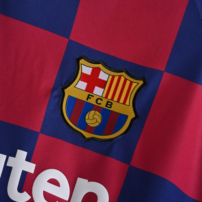Retro Jersey 2019-2020 Barcelona Home Soccer Jersey Vintage Football Shirt