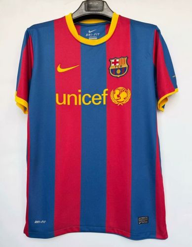 Retro Jersey 2010-2011 Barcelona Home Soccer Jersey Vintage Football Shirt