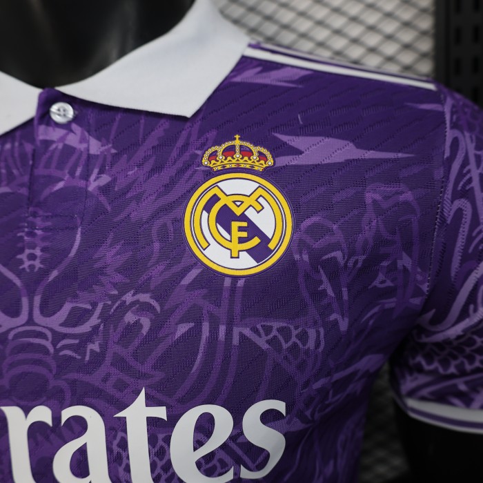 Player Version 2025-2026 Real Madrid Purple Dragon Special Edition Soccer Jersey Real Football Shirt