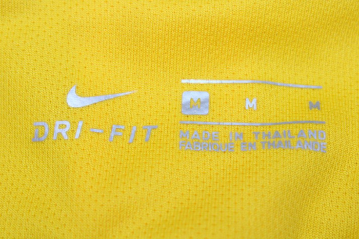 with LFP Patch Retro Jersey 2019-2020 Barcelona 4th Away Yellow Soccer Jersey Vintage Football Shirt
