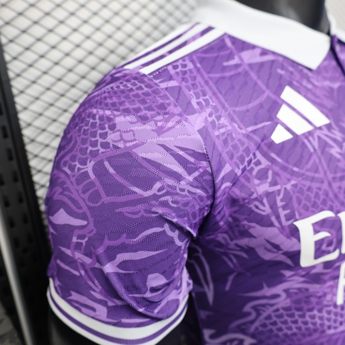 Player Version 2025-2026 Real Madrid Purple Dragon Special Edition Soccer Jersey Real Football Shirt
