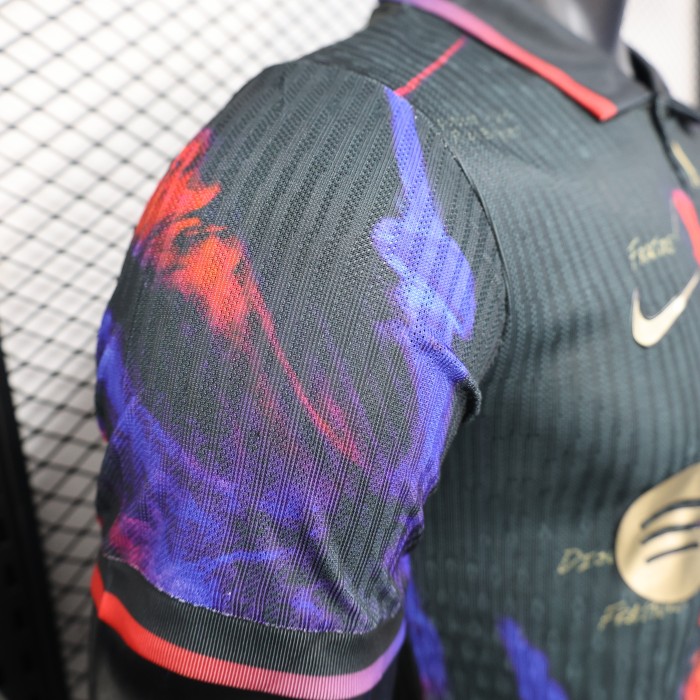 Barca Camisetas de Futbol Player Version 2025-2026 Barcelona Black/Blue Special Edition Soccer Jersey