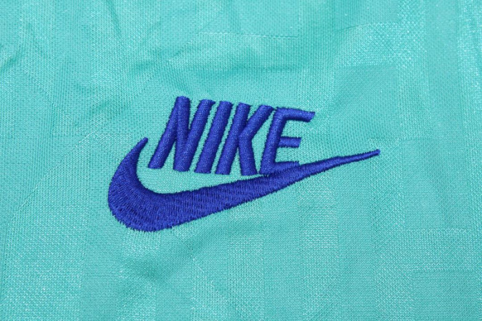 with LFP Patch Retro Jersey 2019-2020 Barcelona Third Away Blue Soccer Jersey Vintage Football Shirt